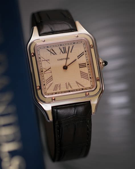 cartier santos rose gold replica|cartier santos dumont lacquered.